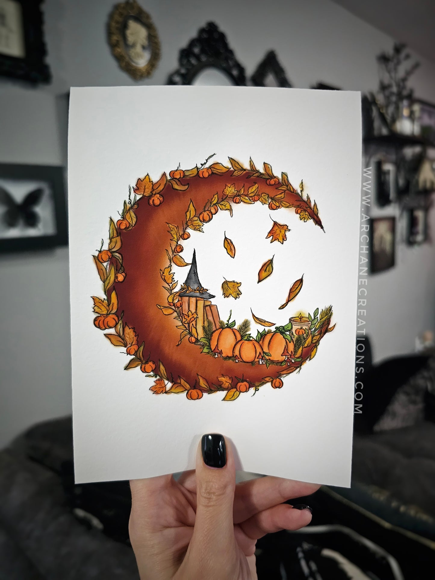 Cozy Fall Moon