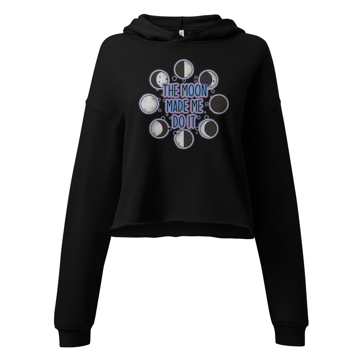 Moon Made Me Do It Crop Hoodie