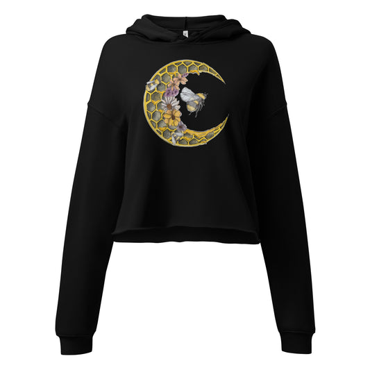 Honey Moon Bee Crop Hoodie