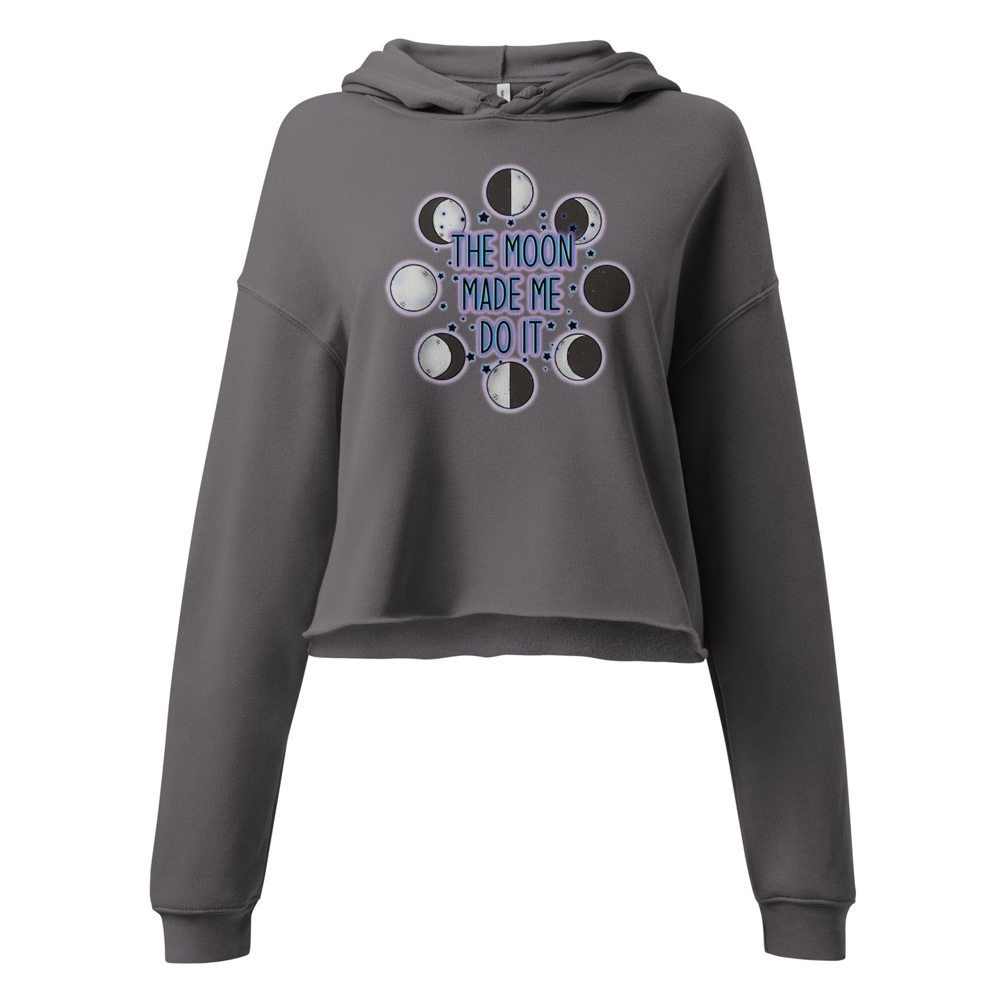 Moon Made Me Do It Crop Hoodie