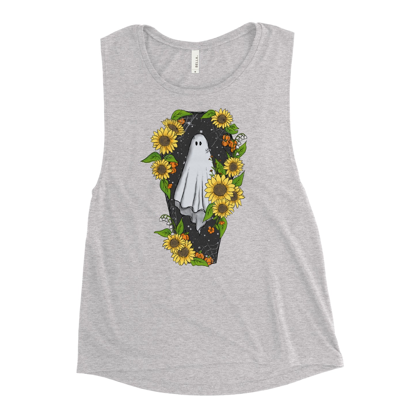 Sunflower Ghost Ladies’ Muscle Tank
