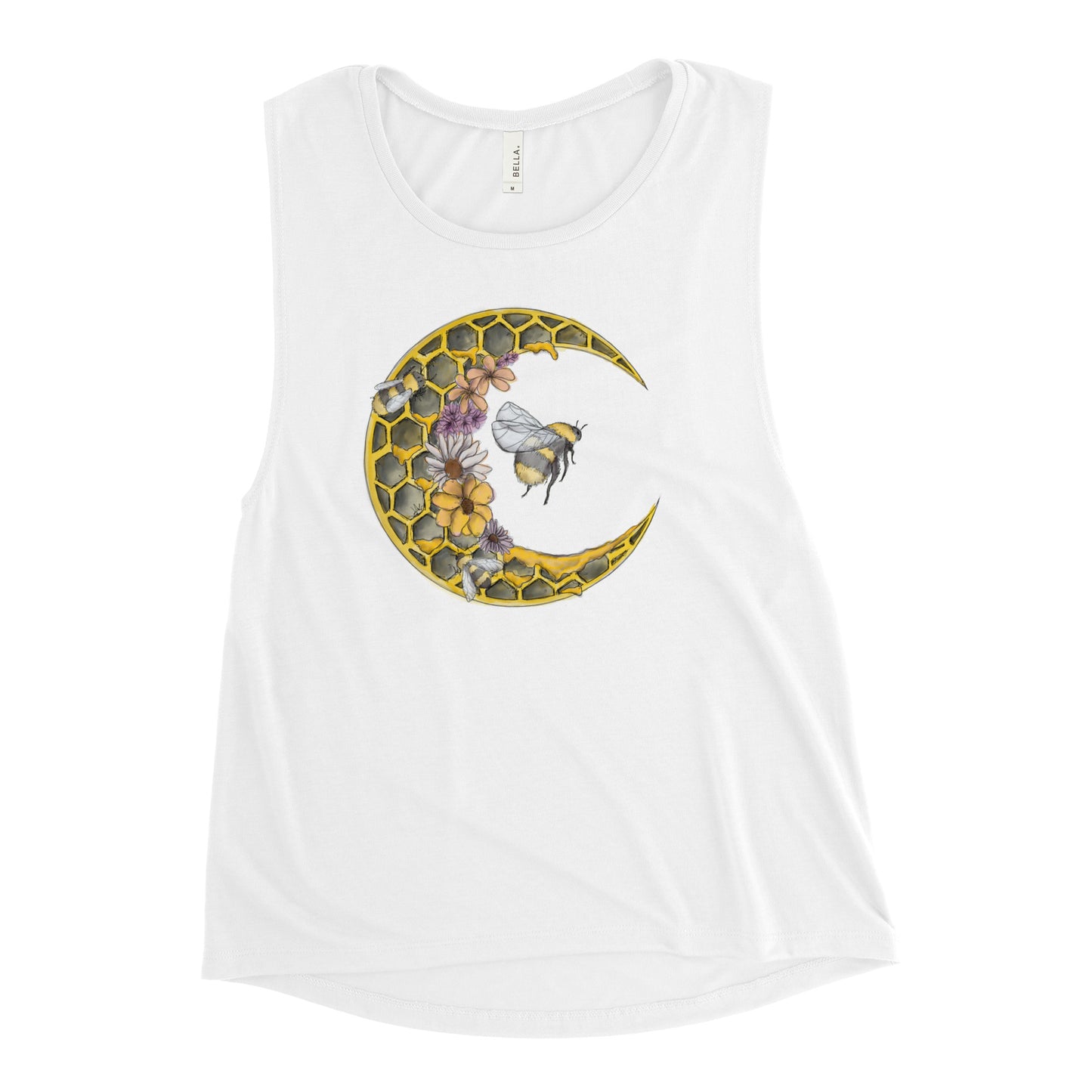 Honey Moon Bee Ladies’ Muscle Tank