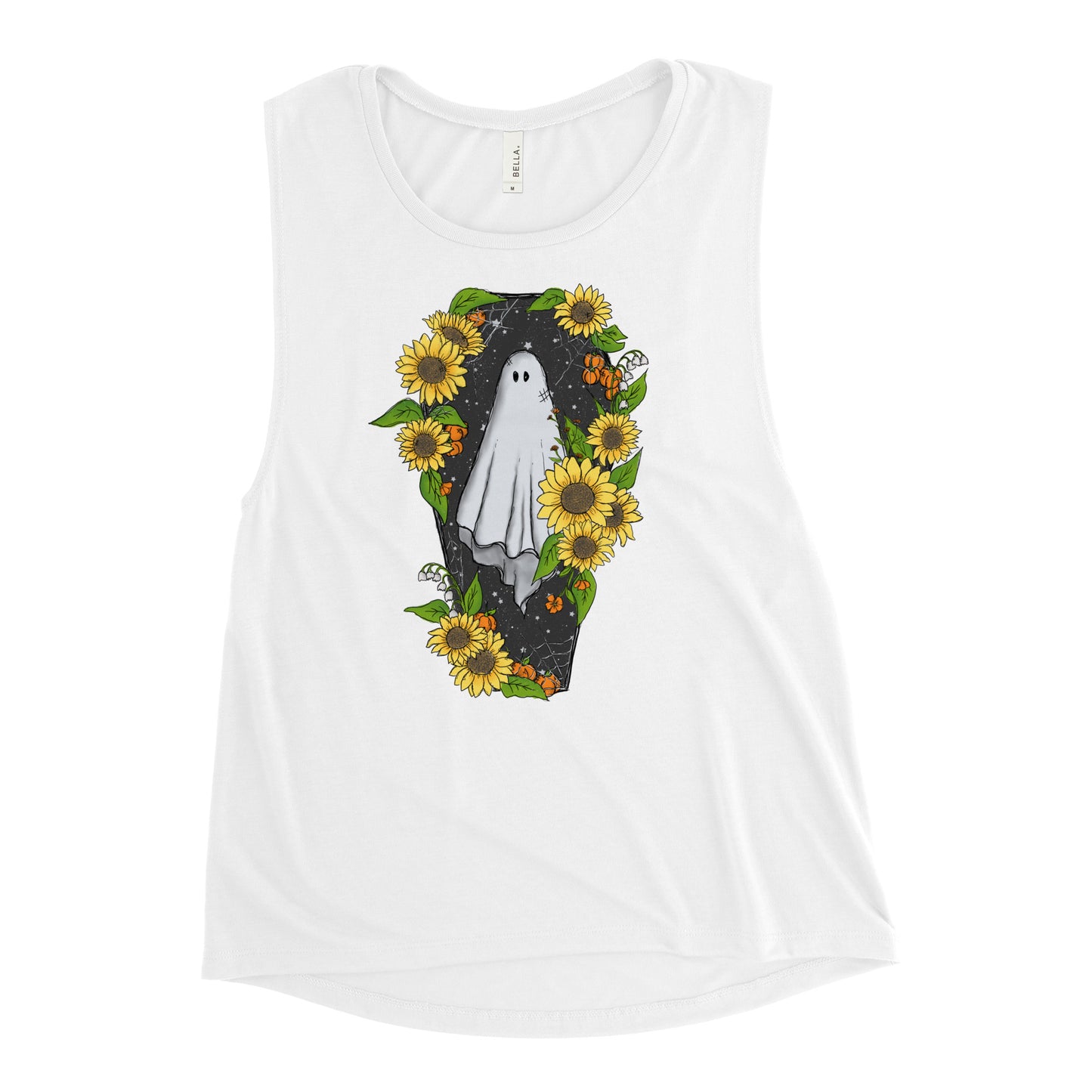 Sunflower Ghost Ladies’ Muscle Tank