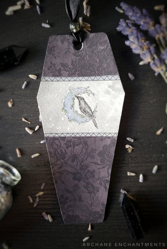 Raven Coffin Bookmark