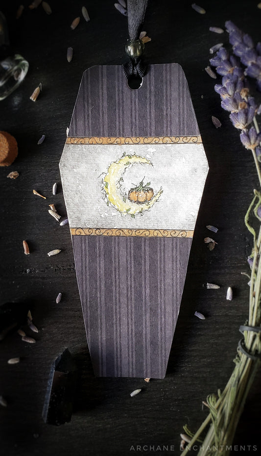Pumpkin Coffin Bookmark