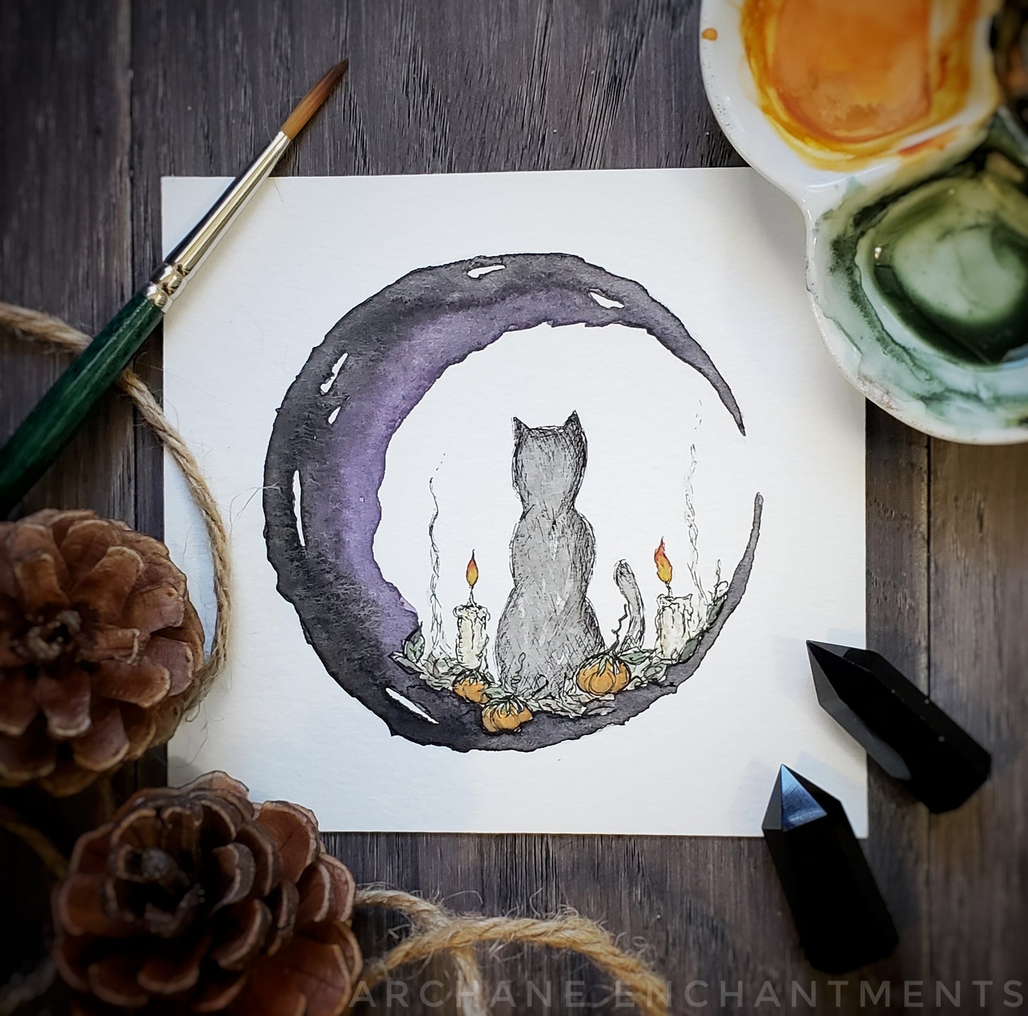Hallows Eve Kitty Moon