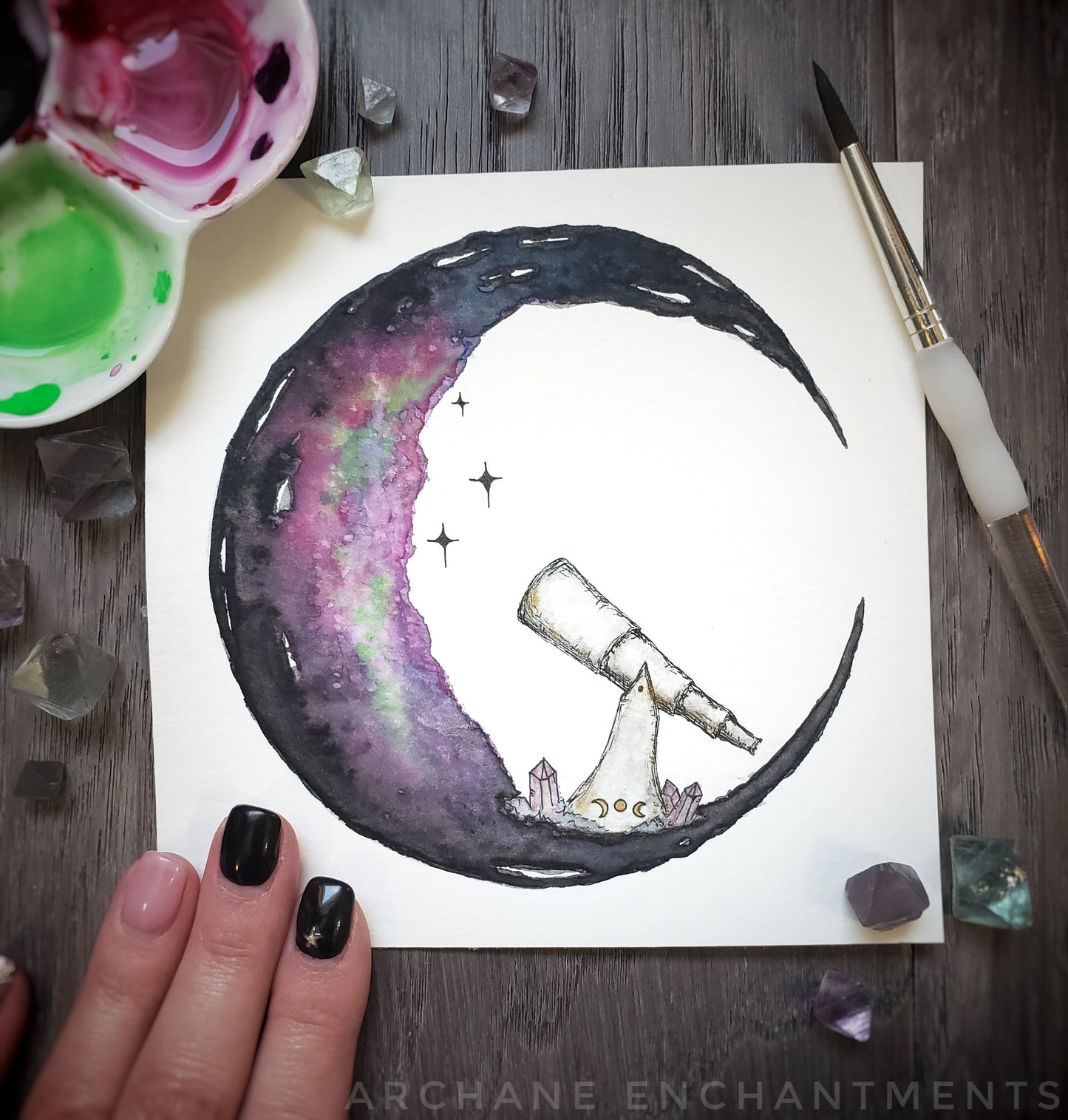Stargazing Moon