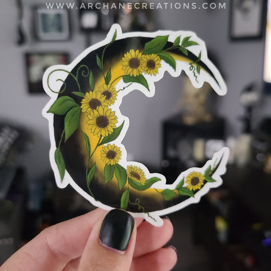 Sunflower Moon Sticker