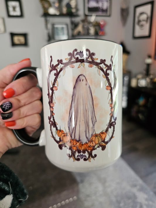 Pumpkin Ghost Mug