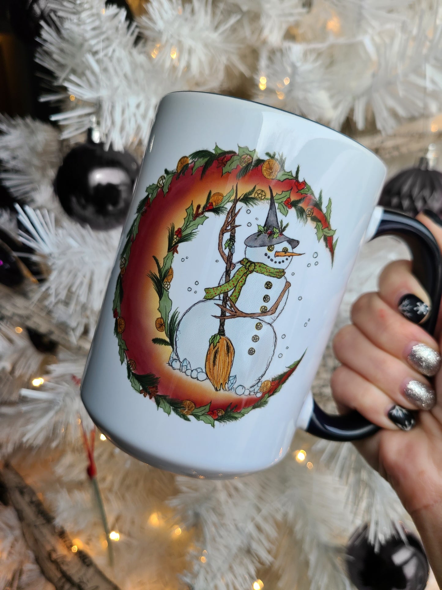 Witchy Snowman Mug