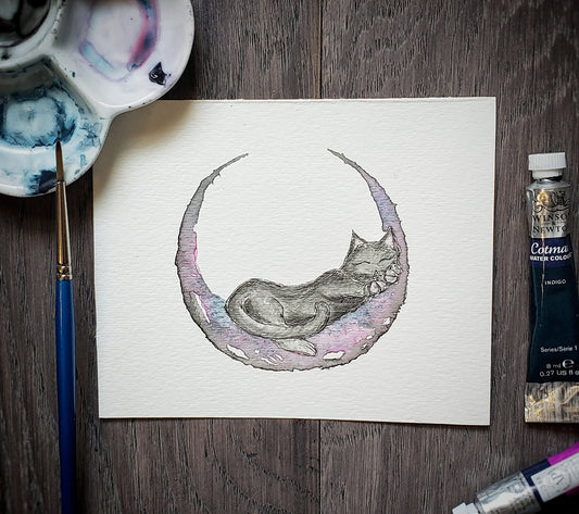 Sleeping Kitty Moon
