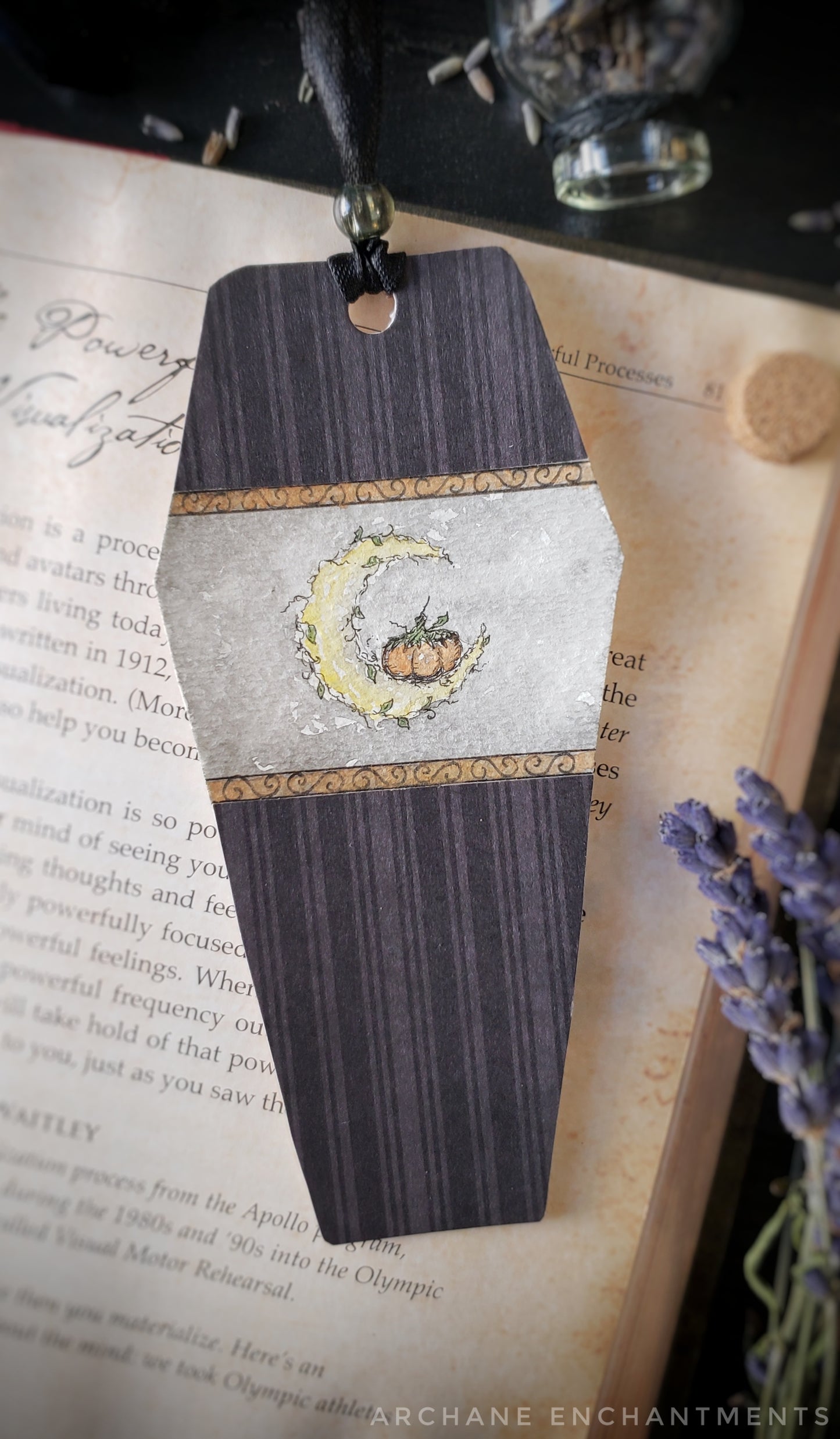 Pumpkin Coffin Bookmark