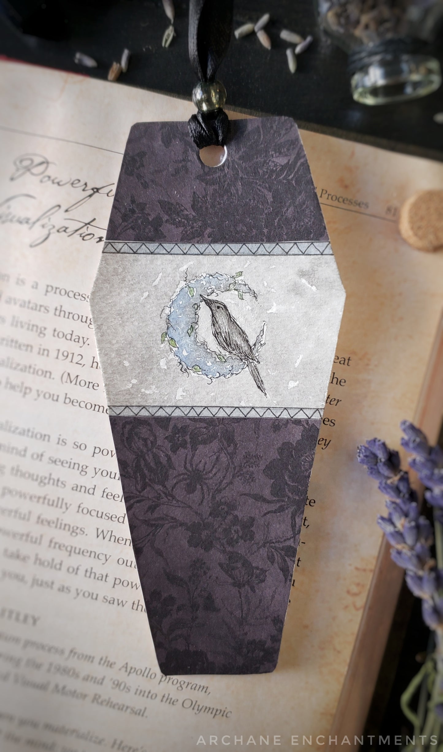 Raven Coffin Bookmark