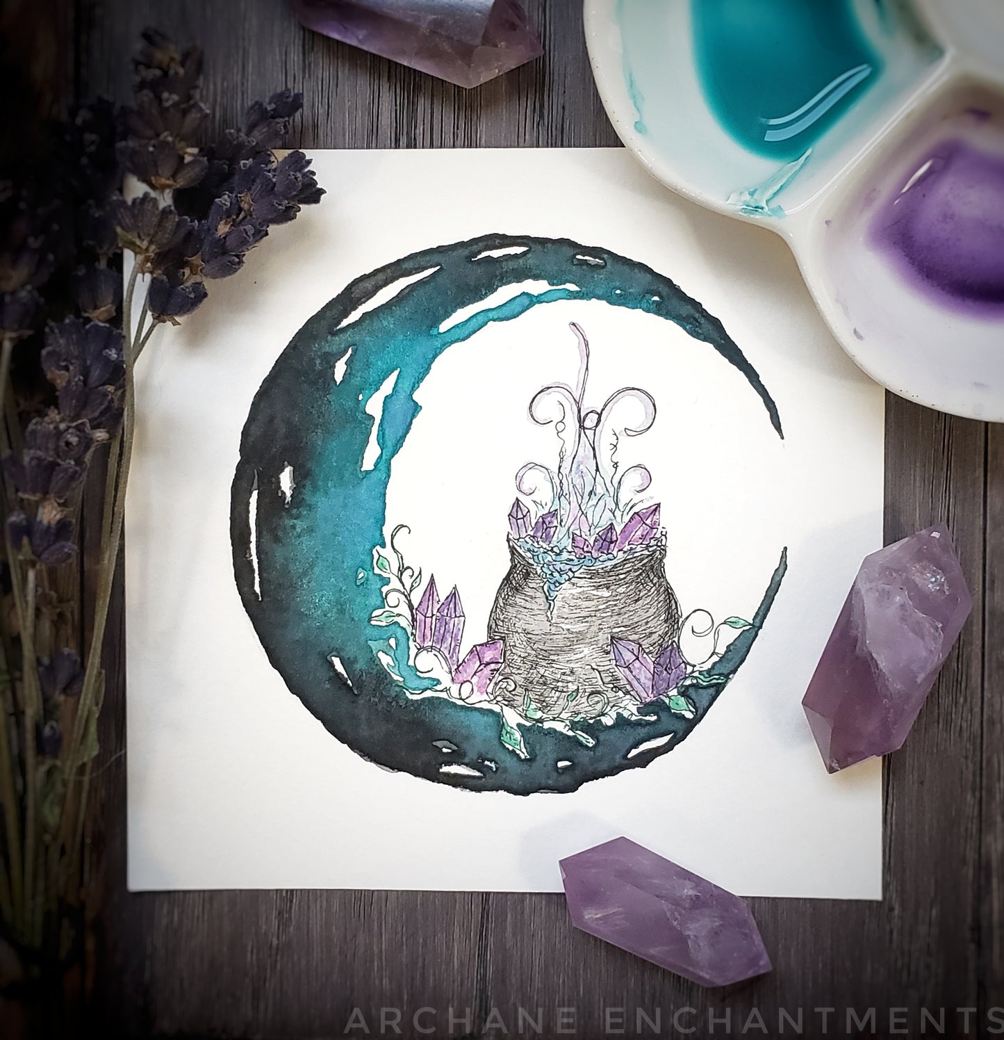 Crystals and Cauldrons Moon