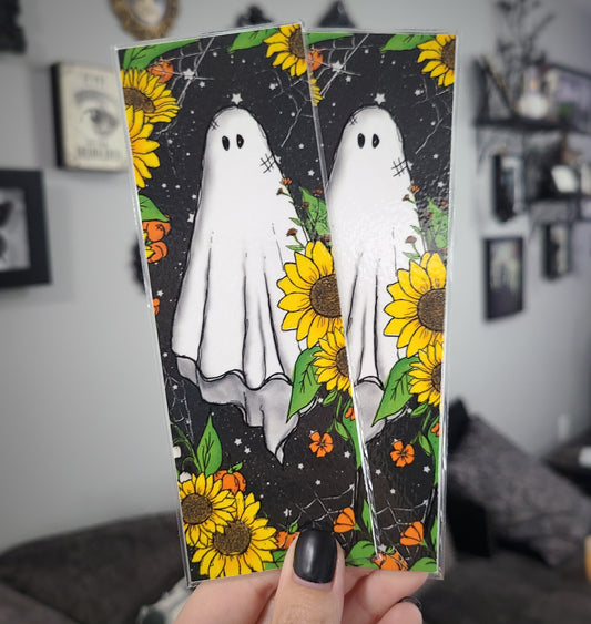 Sunflower Ghost Bookmark