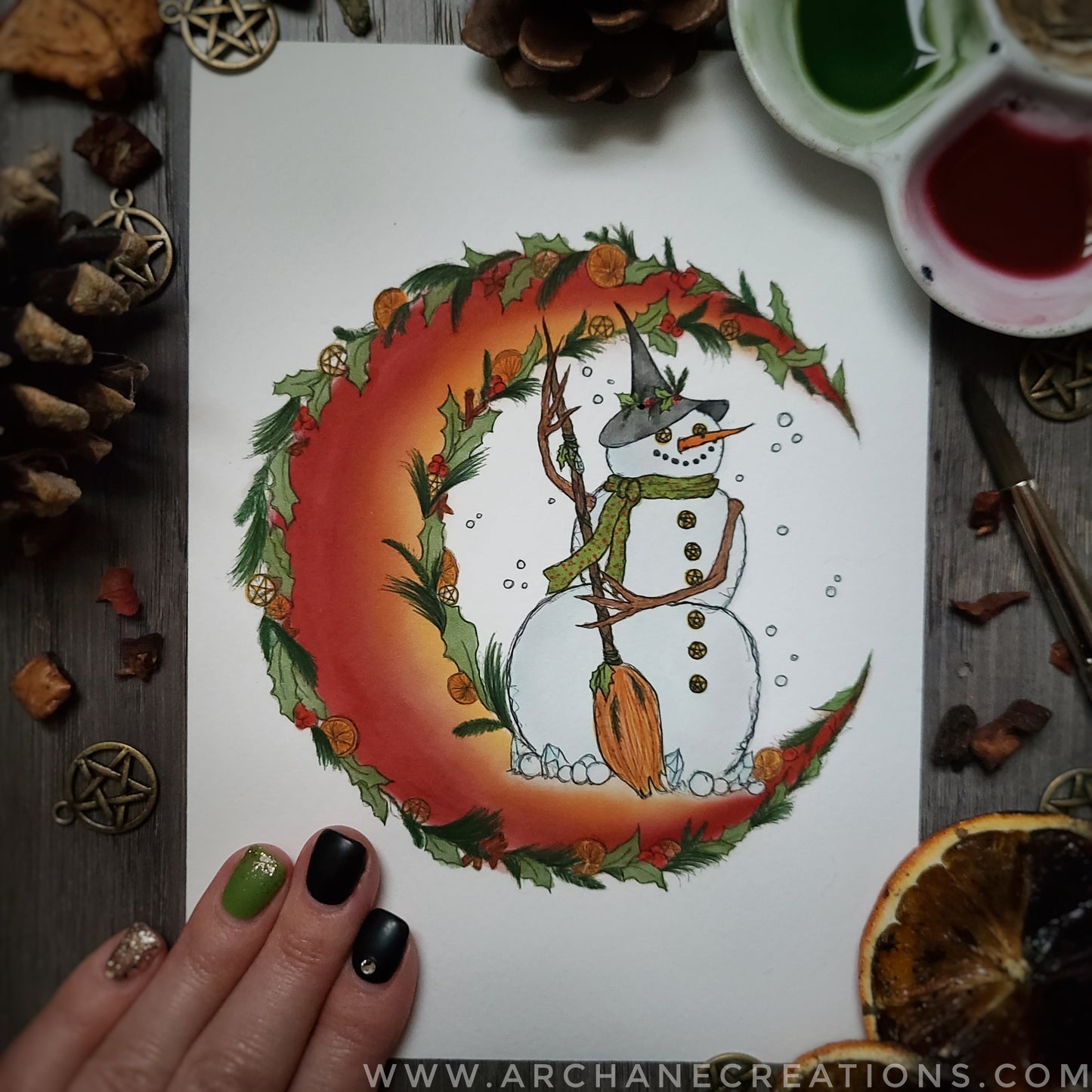 Witchy Snowman Moon